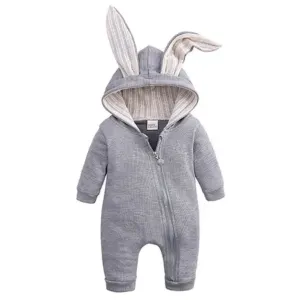 Bunny Romper - Grey