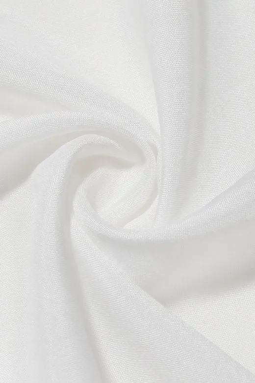 Imogen Bodycon Day Midi Dress - Pearl White