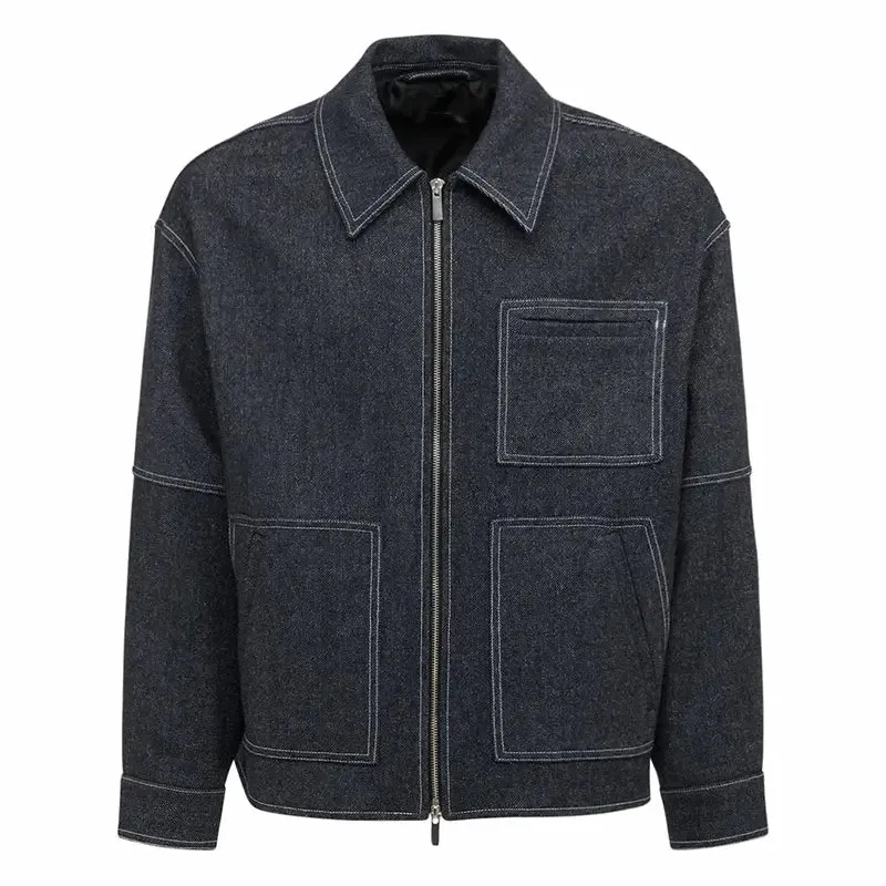 Men's Grey Denim Jacket