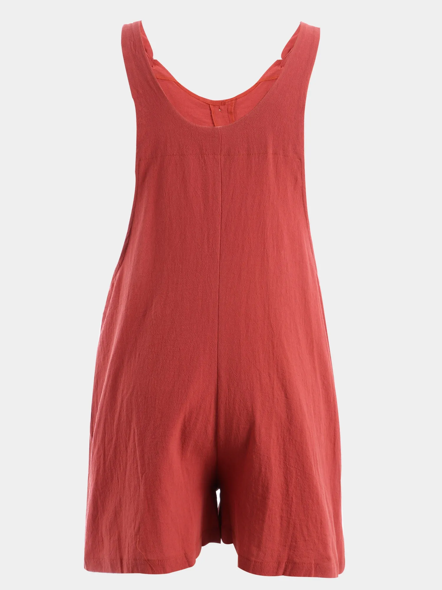 Midsize Sweet Languor Linen-Cotton Romper