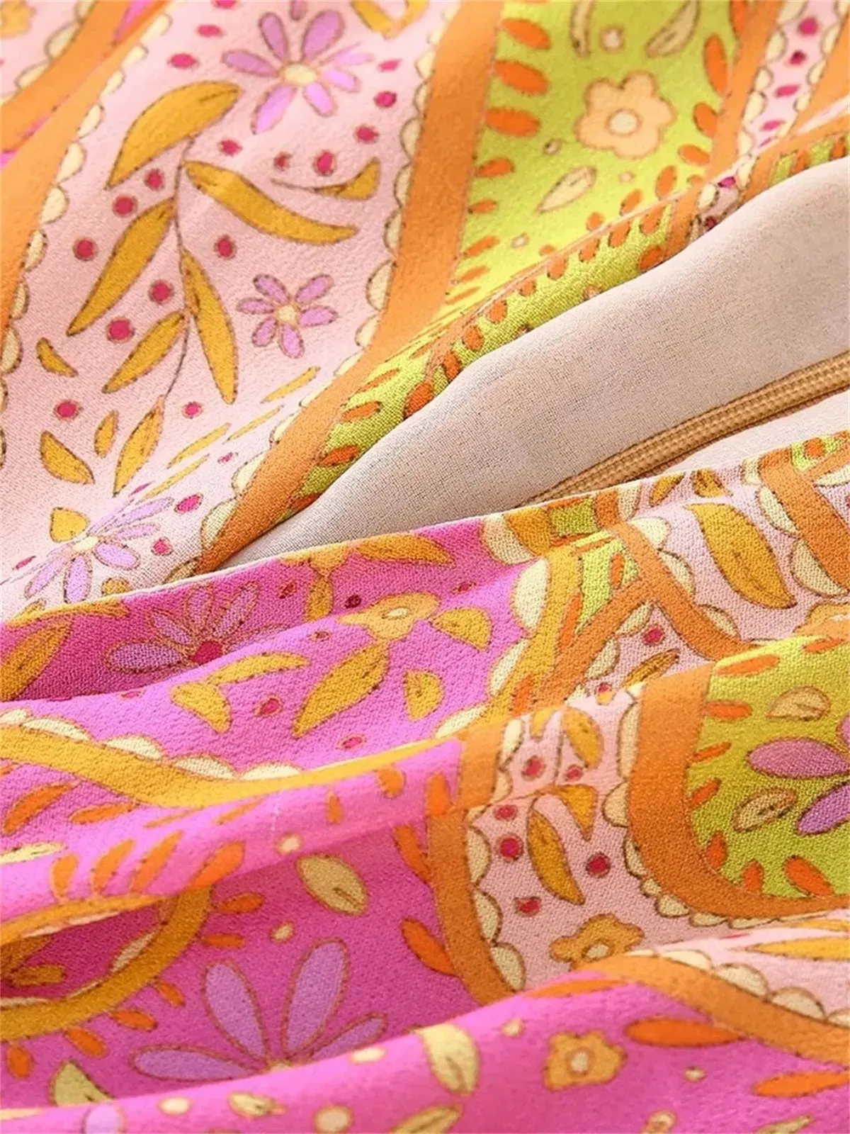 Paisley Skater Style Cut Out Dress