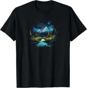Serene Mountain Landscape T-Shirt