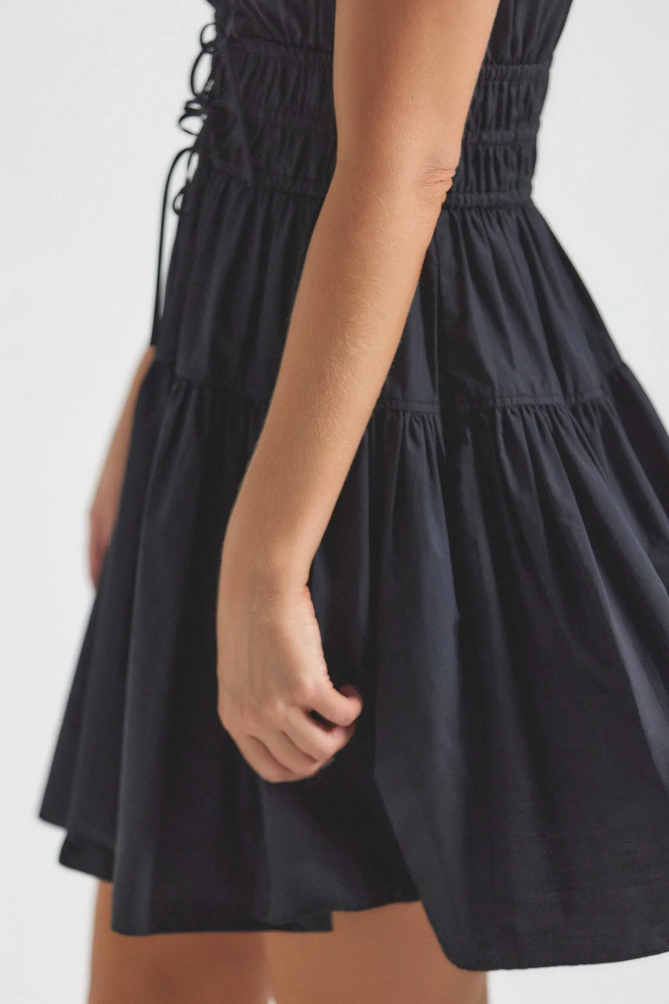 Tora V-Neck Dress - Black