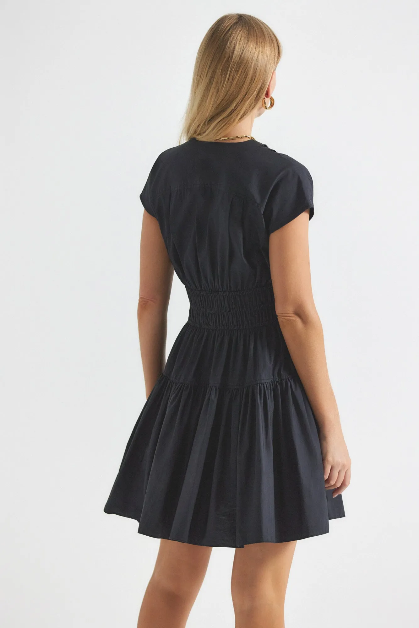 Tora V-Neck Dress - Black