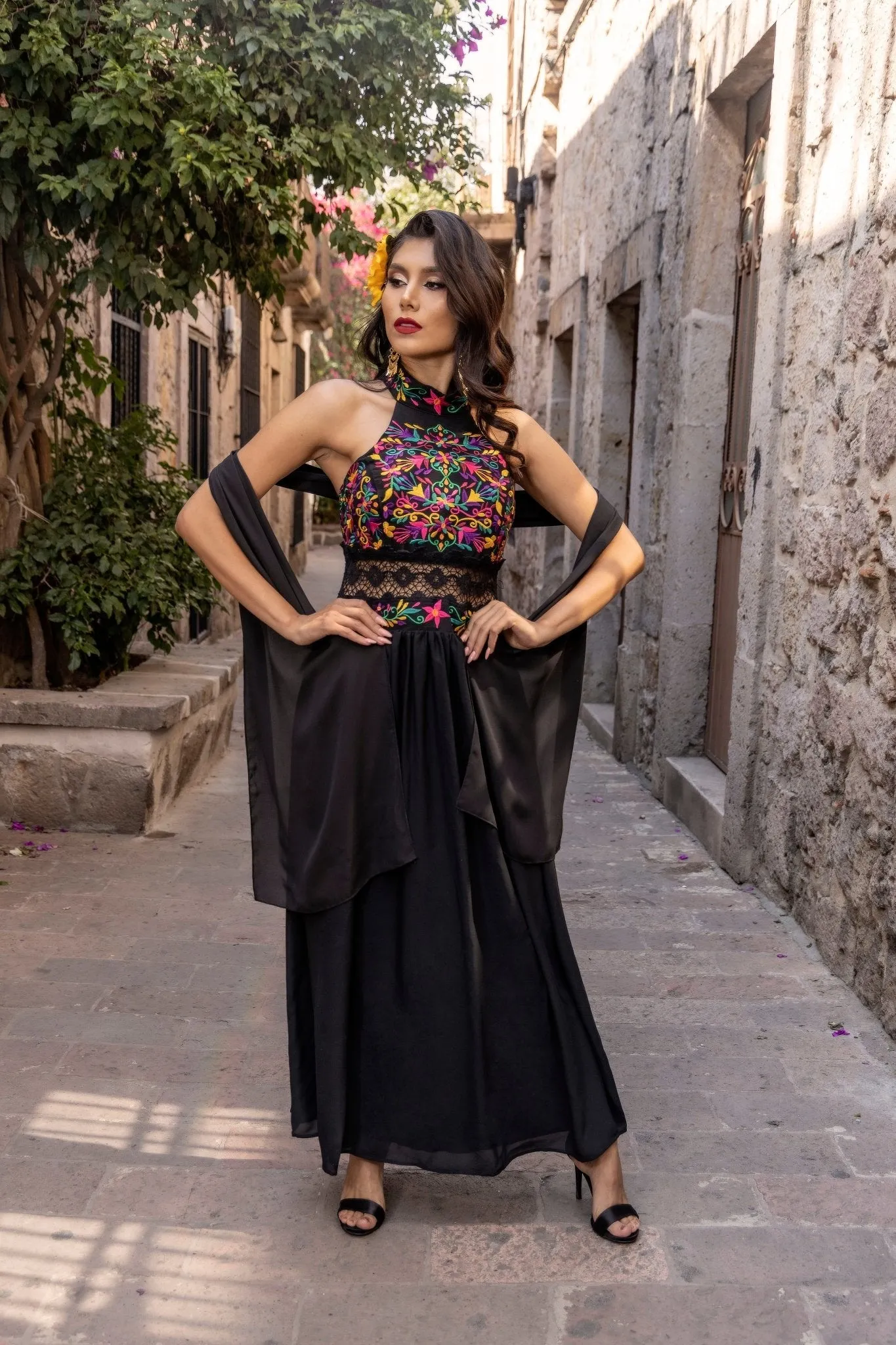 Tulum Floral Mexican Dress