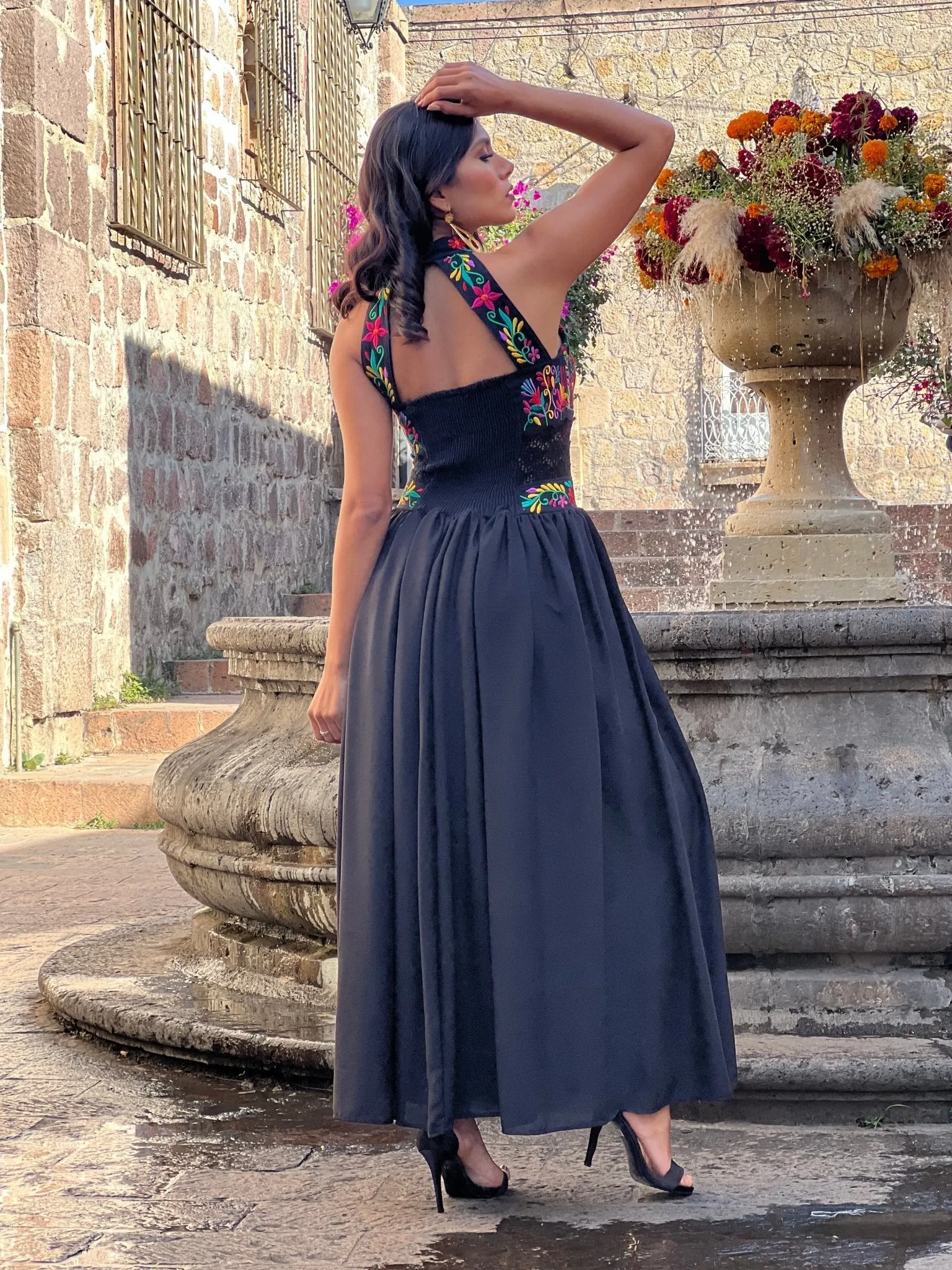 Tulum Floral Mexican Dress