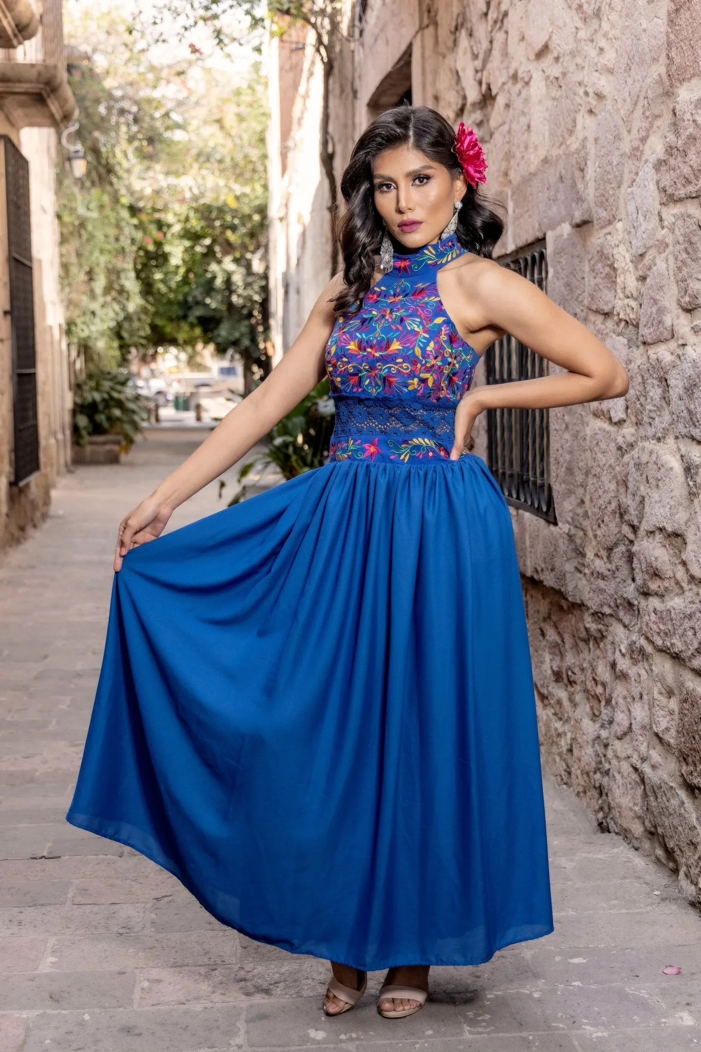 Tulum Floral Mexican Dress