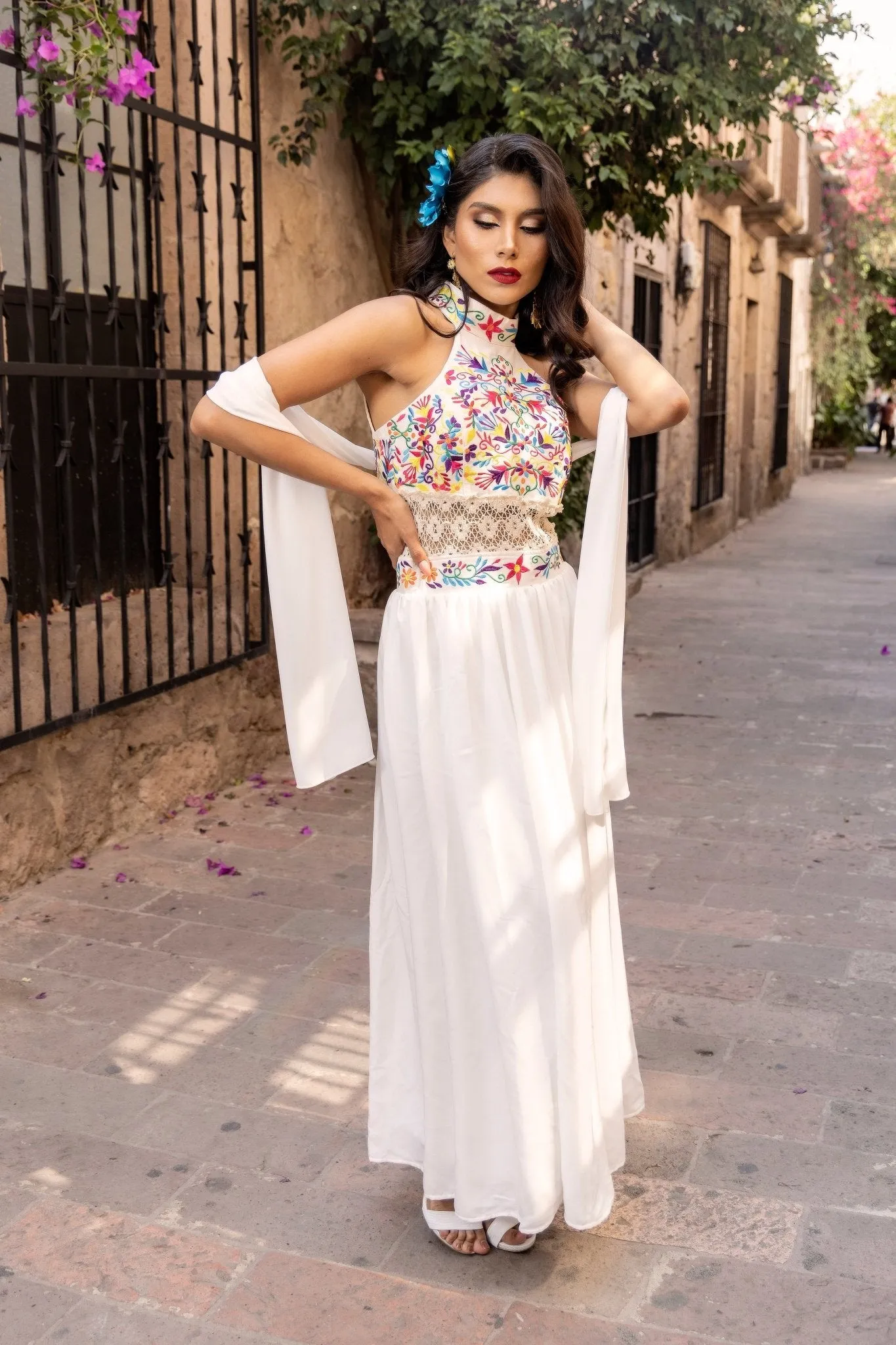 Tulum Floral Mexican Dress