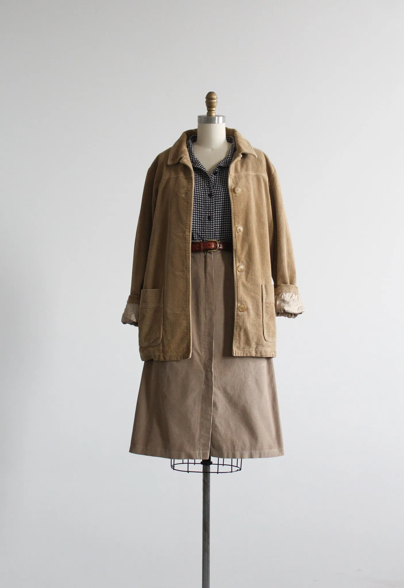 wheaten corduroy skirt