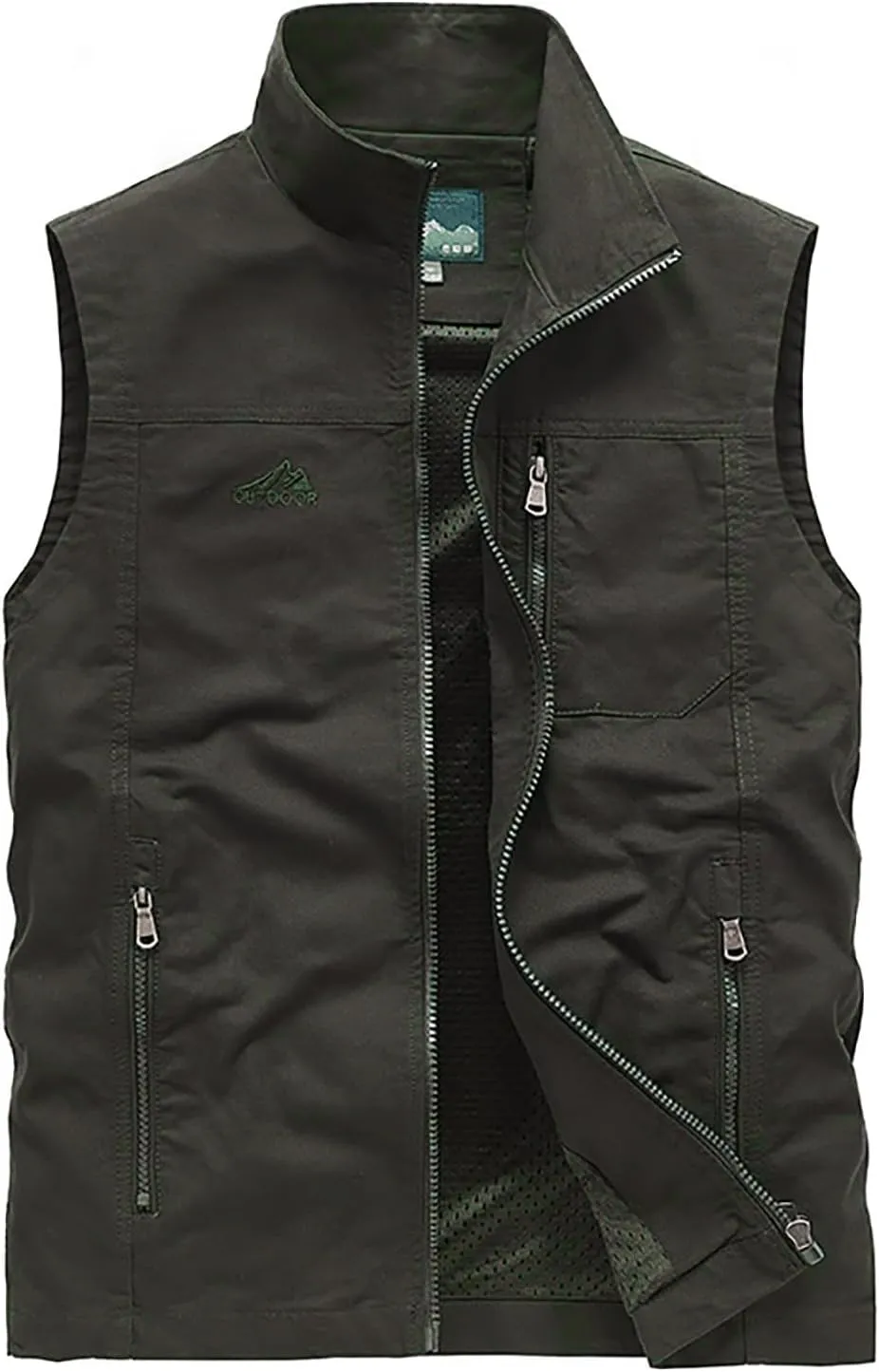 Womens Outdoor Jackets Vests Casual Full Zipper Sleeveless Hiking Fishing Vests Utility Travel Safari Cargo Vest with Pockets